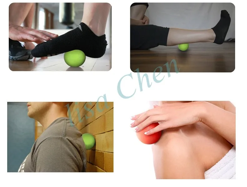63 мм резиновый твердый массажный мяч для Лакросса для ног терапия спины триггер точка тела Йога Фитнес релиз усталость мышц