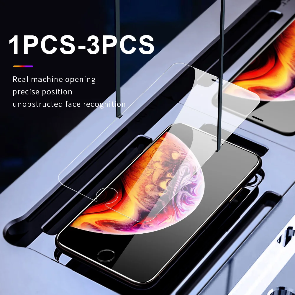 

Screen protector for IPhone X XR XS Max Tempered Glass Screen Protector for iPhone 6s 6 7 8 Plus 10 Glass Protective Film Glass