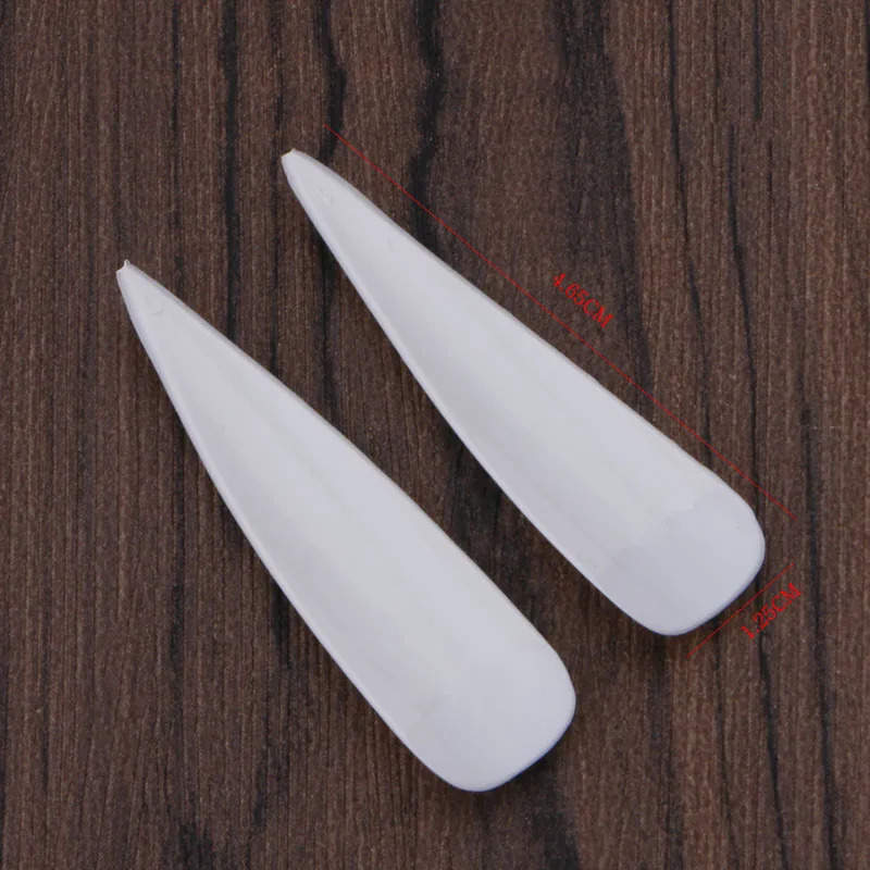 500 шт острые Длинные накладные ногти для маникюра акриловые салонные белые натуральные прозрачные Прочные прозрачные/белые/натуральные