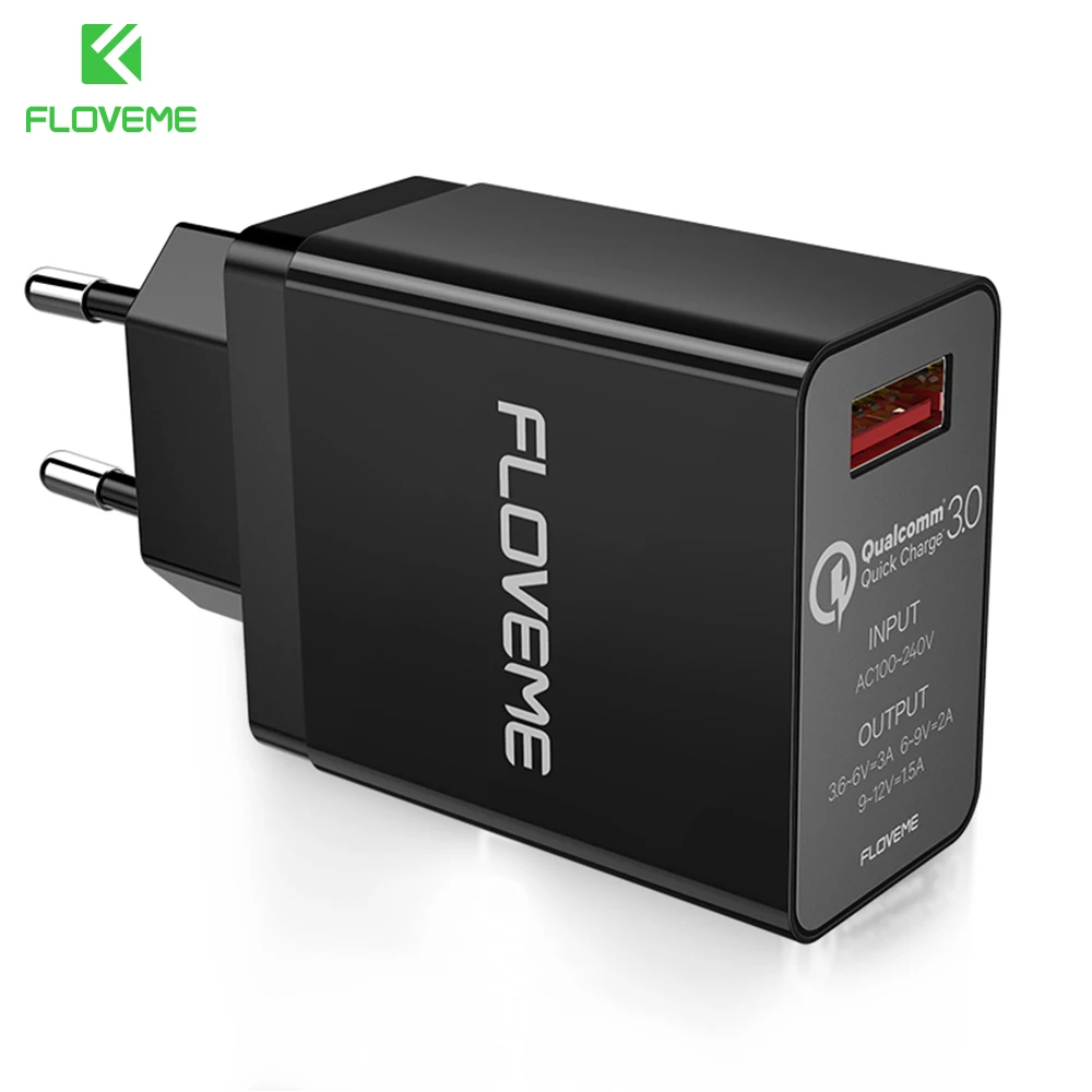 FLOVEME Quick Charge 3 0 Fast Зарядное устройство зарядки для Xiaomi samsung USB QC 2 мобильный телефон s