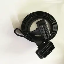 High Quality Flat+Thin As Noodle 3 Meter OBD 2 OBDII OBD2 16Pin Male to Female ELM327 Diagnostic Extension Cable Connector