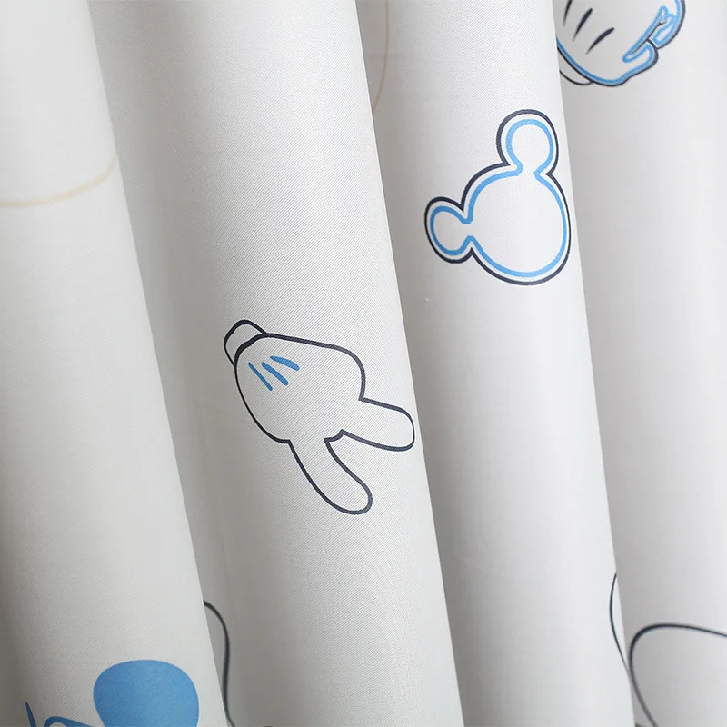 Blue Mickey Mouse Pattern Thickened Bedroom Children Curtain Cartoon ... Blue Mickey Mouse Pattern Thickened Bedroom Children Curtain Cartoon ...