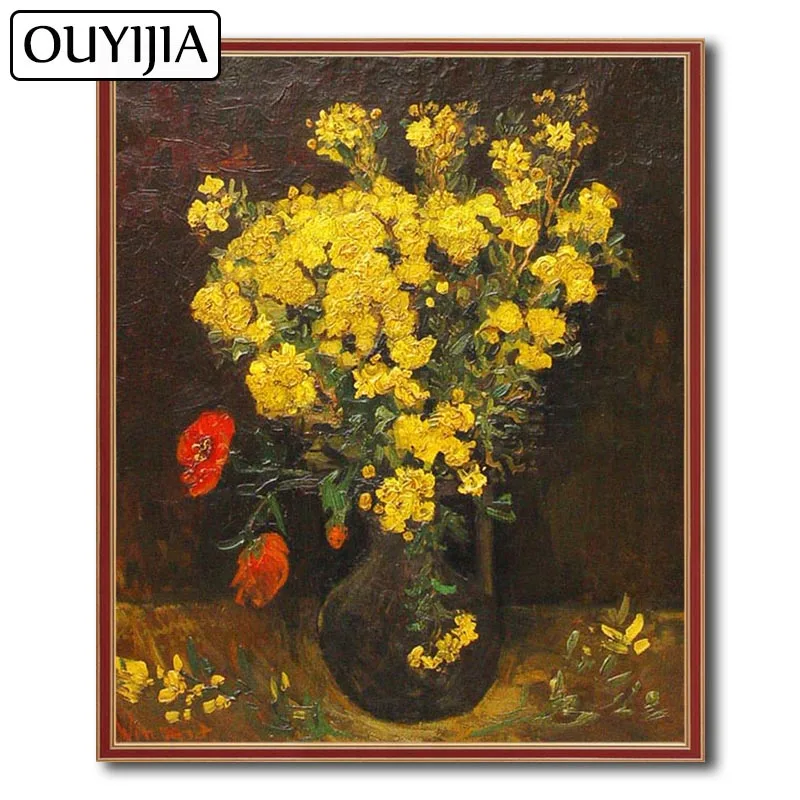 OUYIJIA Ван Гог Pechnelken масло 5D DIY алмазная живопись вышивка украшение в виде