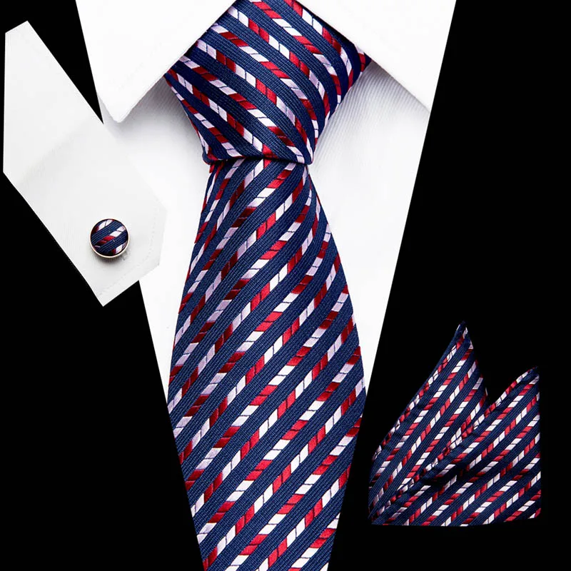 

New Purple Striped men ties set Extra Long Size 145cm*7cm Necktie 100% Silk Jacquard Woven Neck Tie Suit Wedding Party