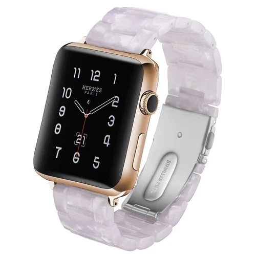 Ремешок из смолы для apple watch, ремешок для apple watch 5 4 3 44 мм/40 мм 42 мм 38 мм iwatch 5 4 3 2 1 correa браслет из нержавеющей стали с пряжкой - Цвет ремешка: 3