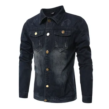 

2018 Fashion jacket spring New Jackets and Coats Casual Denim Jacket Men