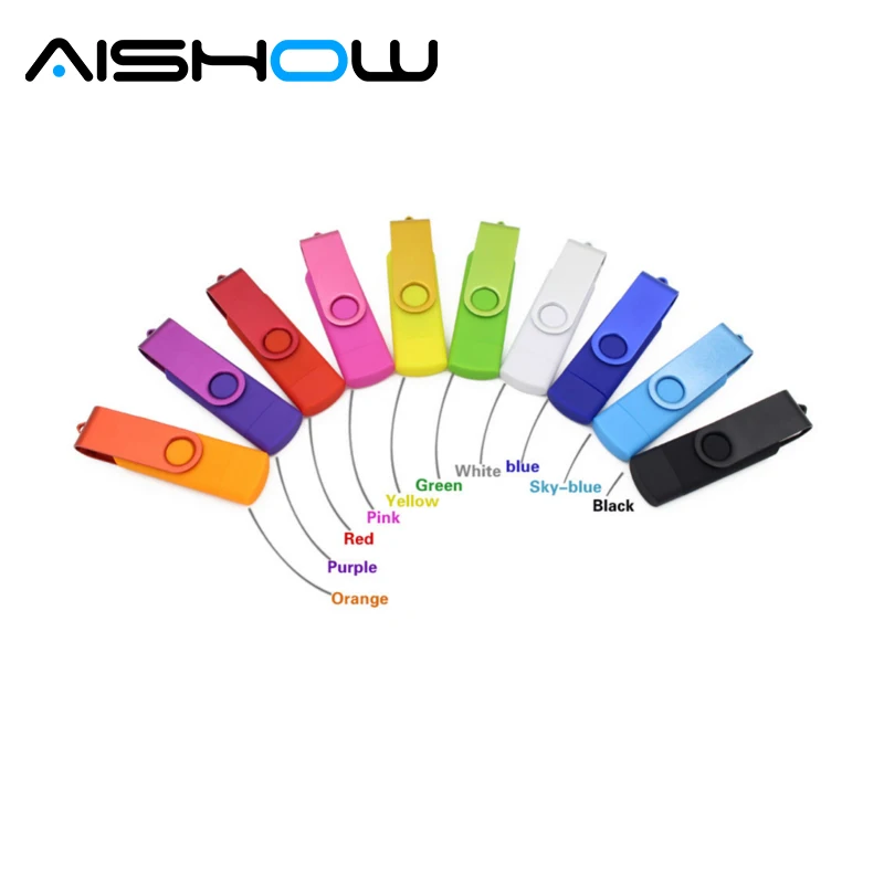 Полный Цвет смартфон otg 4 ГБ 8 ГБ 32 ГБ 64 ГБ Memory Stick U диск накопитель флешки карту флэш-памяти с интерфейсом USB С H2testw Бесплатная доставка