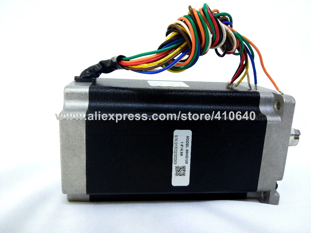 Подлинная Leadshine 86HS120 2 Фаза NEMA 34 Гибридный Шаговый двигатель с 8.4 N. M 4.2 длина 156 мм вал 12.7 мм