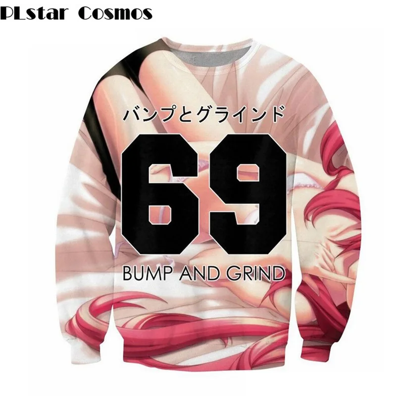 

PLstar Cosmos 3D Printing Crewneck Pullover Unisex Sweatshirt 69 Print Outwear for Men Women Fashion Clothing free shiping