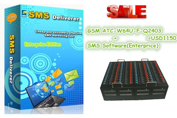 

NEW bulk sms server software Q2403 64 ports wavecom modem pool support Recharge USSD STK