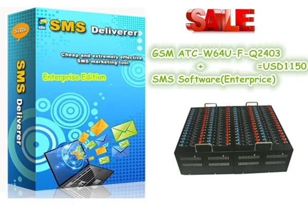 NEW bulk sms server software Q2403 64 ports wavecom modem pool support Recharge USSD STK