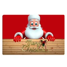 Горячая GCZW-Рождественский коврик праздник анти усталость кухонный коврик под дверь спальни красный+ белый+ коричневый Санта