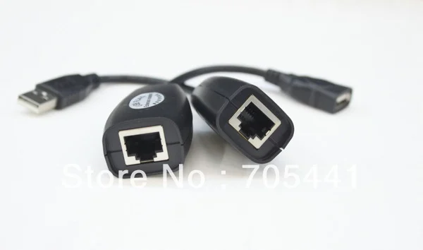 Бесплатная доставка 50 шт./лот USB CAT5/CAT5E/6 RJ45 удлинитель Ethernet Lan Удлинительный кабель