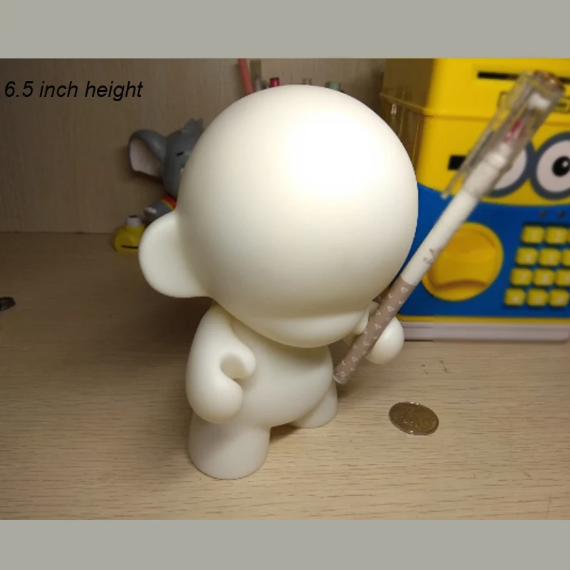 New Arrival Kidrobot Munny 6.5 inch DIY Paint Vinyl Doll Action Figure Doll White Color With Opp Bag