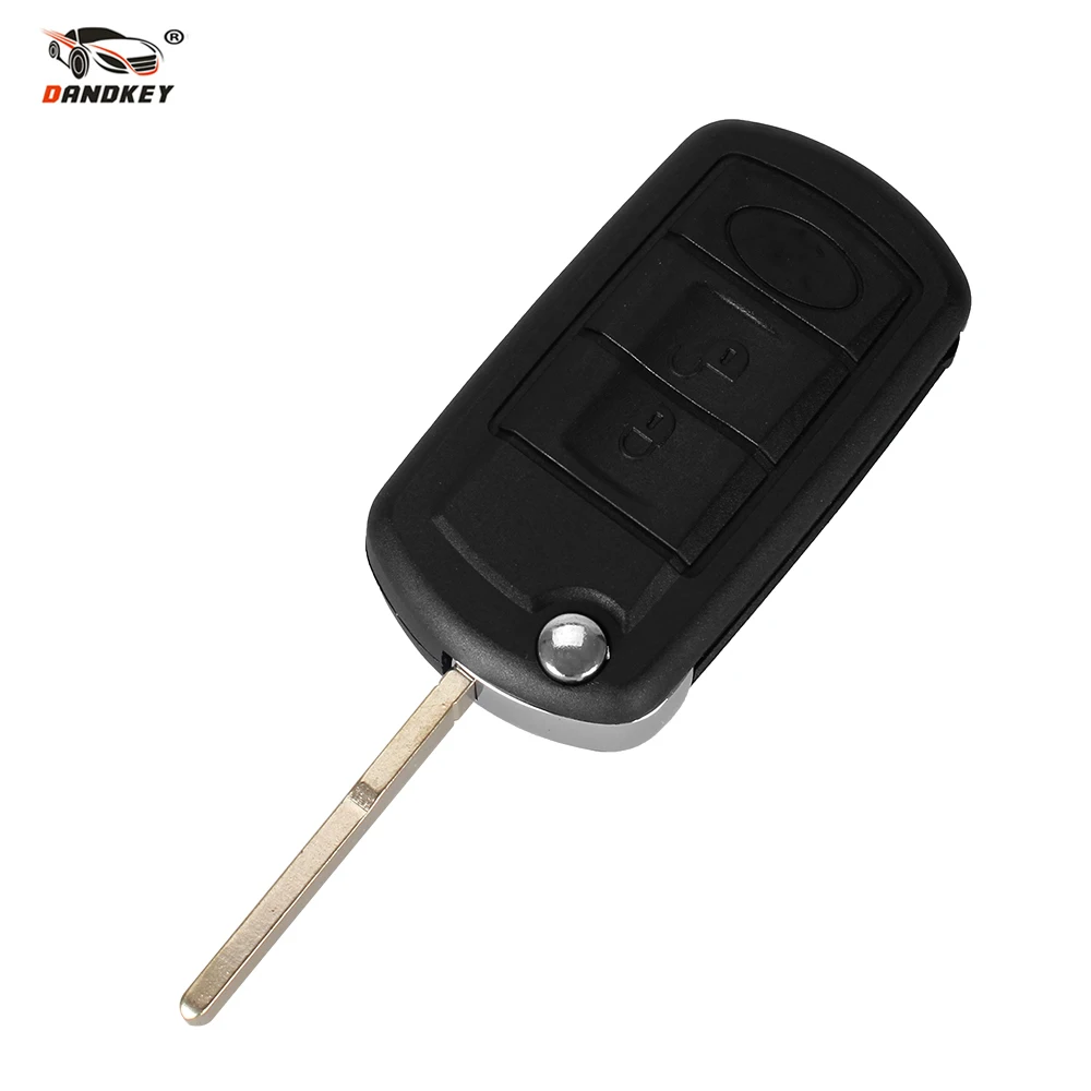 

DANDKEY 3 Buttons Remote Key Shell Folding Flip Case Fob Styling Blank For Land Rover Range Rover Sport LR3 Discovery