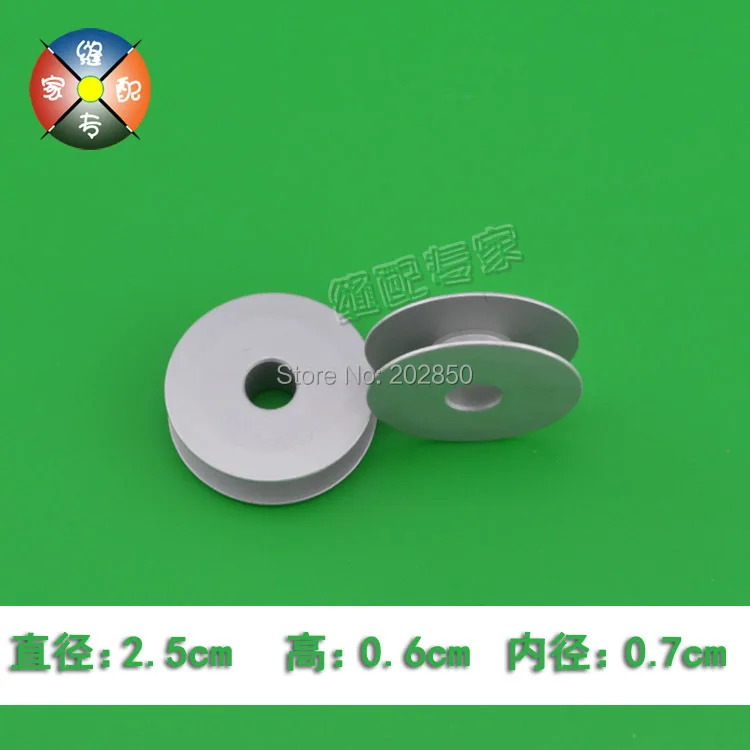

Industrial Straight Button Hole Sewing Machine Aluminium Bobbins,#B1809-761-000,OD25mm,Height7.6mm,ID6mm,ForZoje&Juki 781,771...