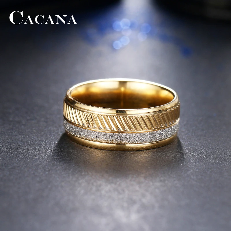 CACANA Stainless Steel Rings For Women Outstanding Personalized Fashion Jewelry Wholesale NO.R85