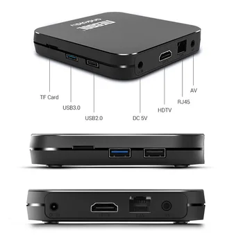 

MECOOL 50PCS/Lot KM9 ATV Android 9.0 Smart TV BOX Amlogic S905X2 Quad core 4G DDR4 32G EMMC ROM pro
