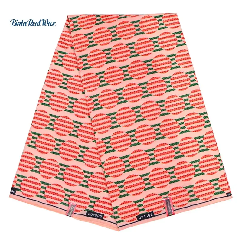 

New Design African Fabric For Women Dress Striped Patchwork Ankara Fabric Hollandais Wax Prints Fabric High Quality 6 yard