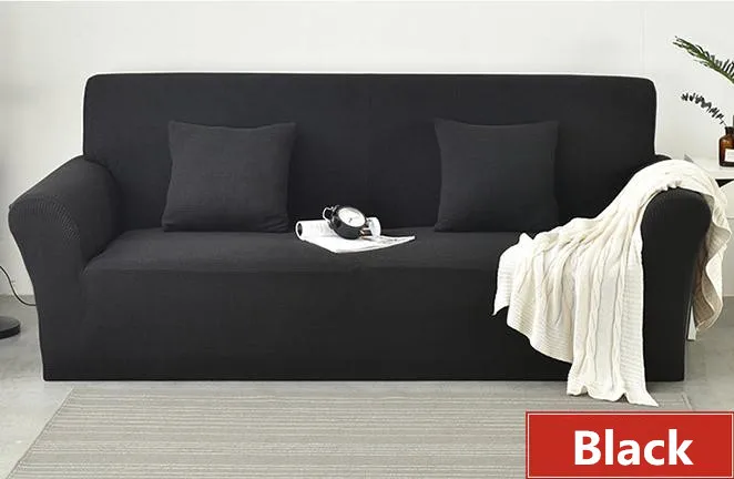 Флисовый тканевый чехол для дивана, растягивающийся чехол для дивана с защитой от домашних животных, чехлы для дивана, моющиеся съемные чехлы для дивана, одноцветные, обычно используемые