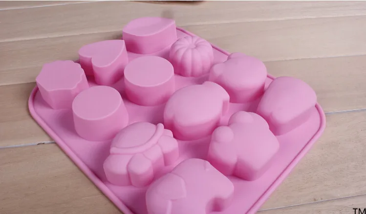 100 ШТ. Животные Формы льда формы Силиконовые Лоток Для Льда Mold Maker Мороженое Mold Maker Ice Плесень Бесплатно Fedex/DHL nw189