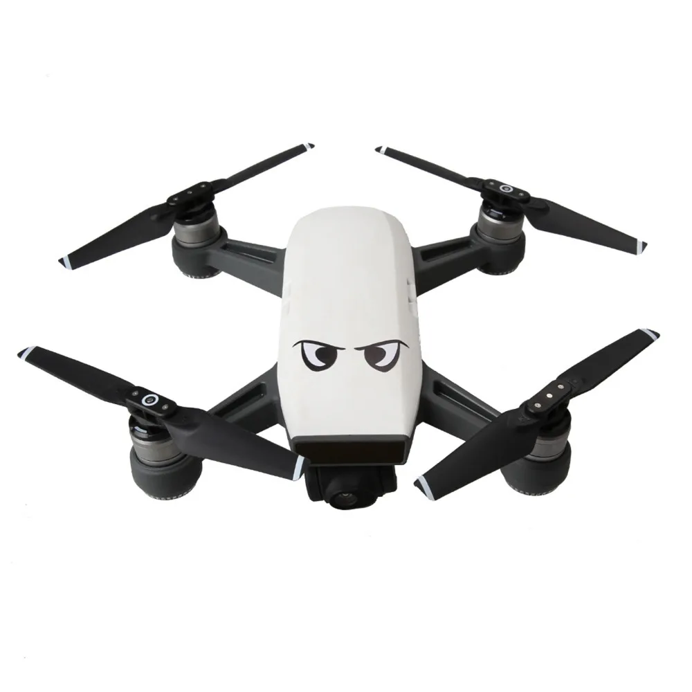 4 шт. водонепроницаемый FPV стикер для DJI Spark камера Дрон аксессуары наклейка для MAVIC PRO Защитная Акула лицевые глаза крышка наклейки