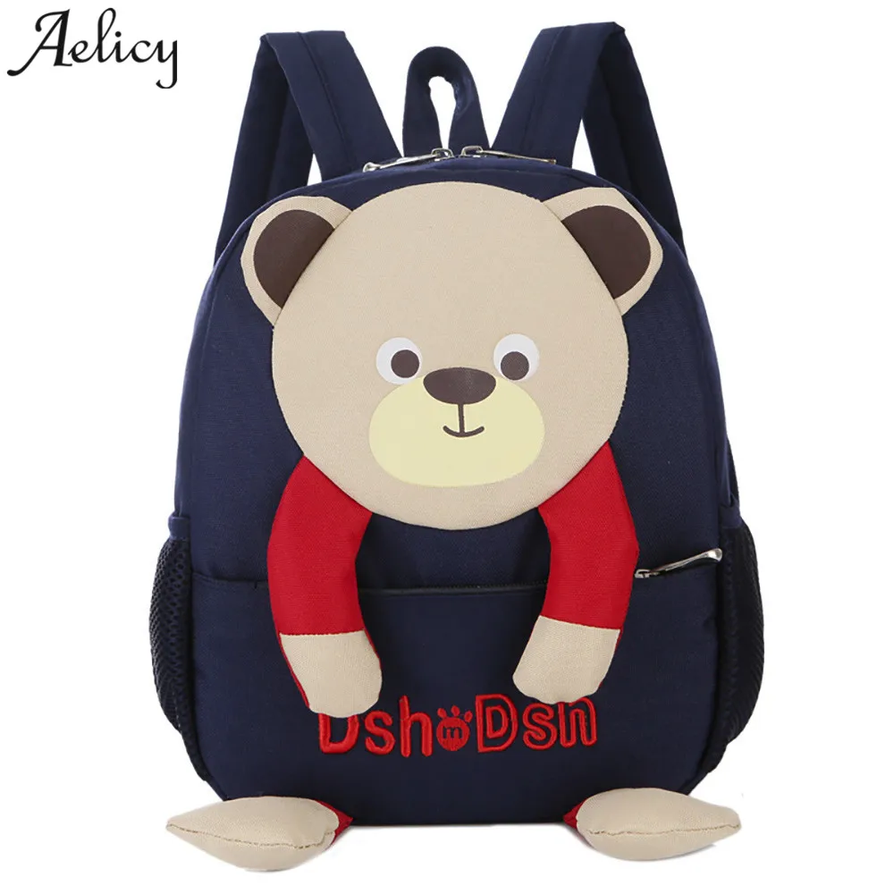 Aelicy мальчиков рюкзаки для детского сада узор медведь мультфильм детей рюкзаки Детский сад школьные сумки для маленьких девочек