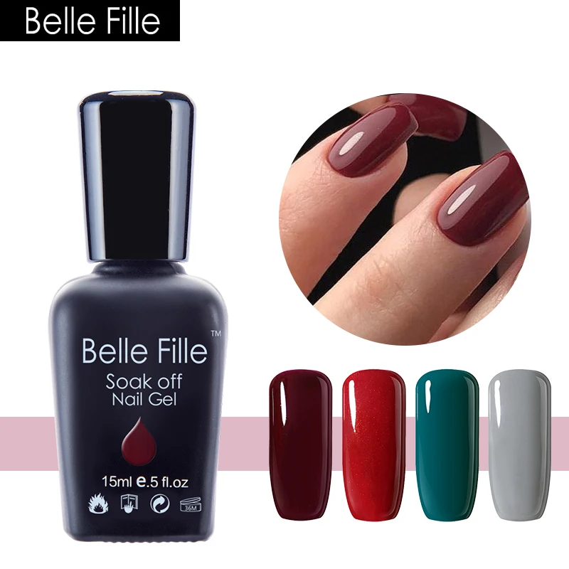 BELLE FILLE 15 мл конфеты серии разноцветный Гель лак для ногтей лаки дизайн УФ