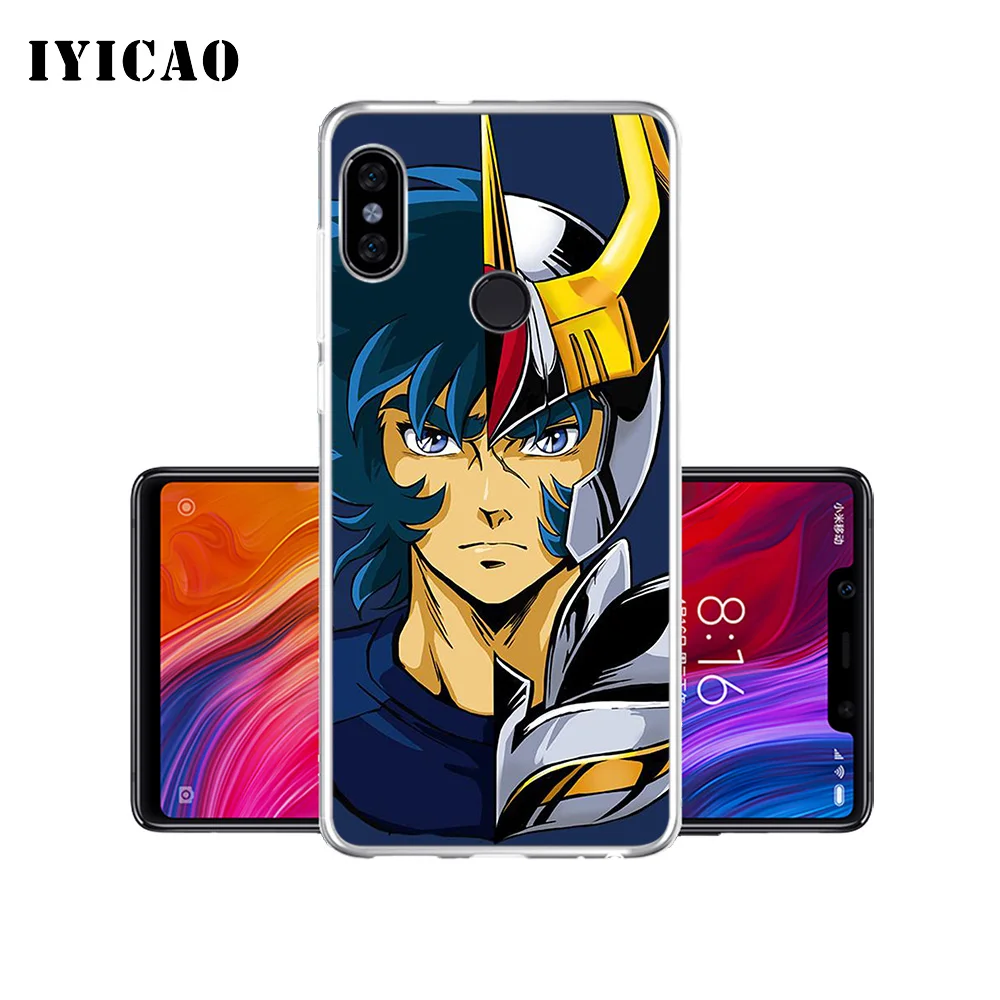 IYICAO мультяшный Мягкий силиконовый чехол для телефона Saint Seiya Xiaomi Mi 9 8 SE 6 A1 A2 Lite F1 MIX2S