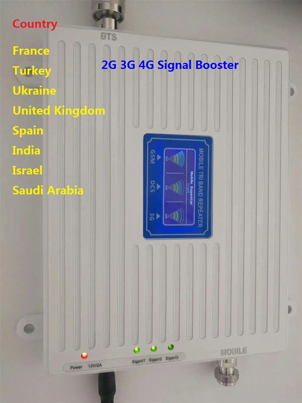 ZQTMAX 2G 3g 4G трехдиапазонный мобильный усилитель сигнала gsm dcs повторитель 900 1800 2100 UMTS LTE сотовый усилитель сигнала