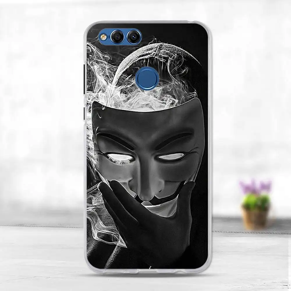 Untuk Huawei Kehormatan 7X Case Cover Coque Kehormatan 7X TPU Soft Case Lucu Ponsel Fundas untuk Huawei Honor7X Mencakup Telepon bumper Case