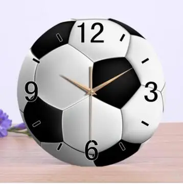 

021688 wall clock home decoration clocks saat watch klock creative football world cup quiet silent