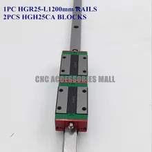 1 шт. Оригинал HIWIN Линейные Направляющие Hgr25-l 1200 мм шина с 2 шт. HGH25CA HIWIN Линейных Направляющих Каретки