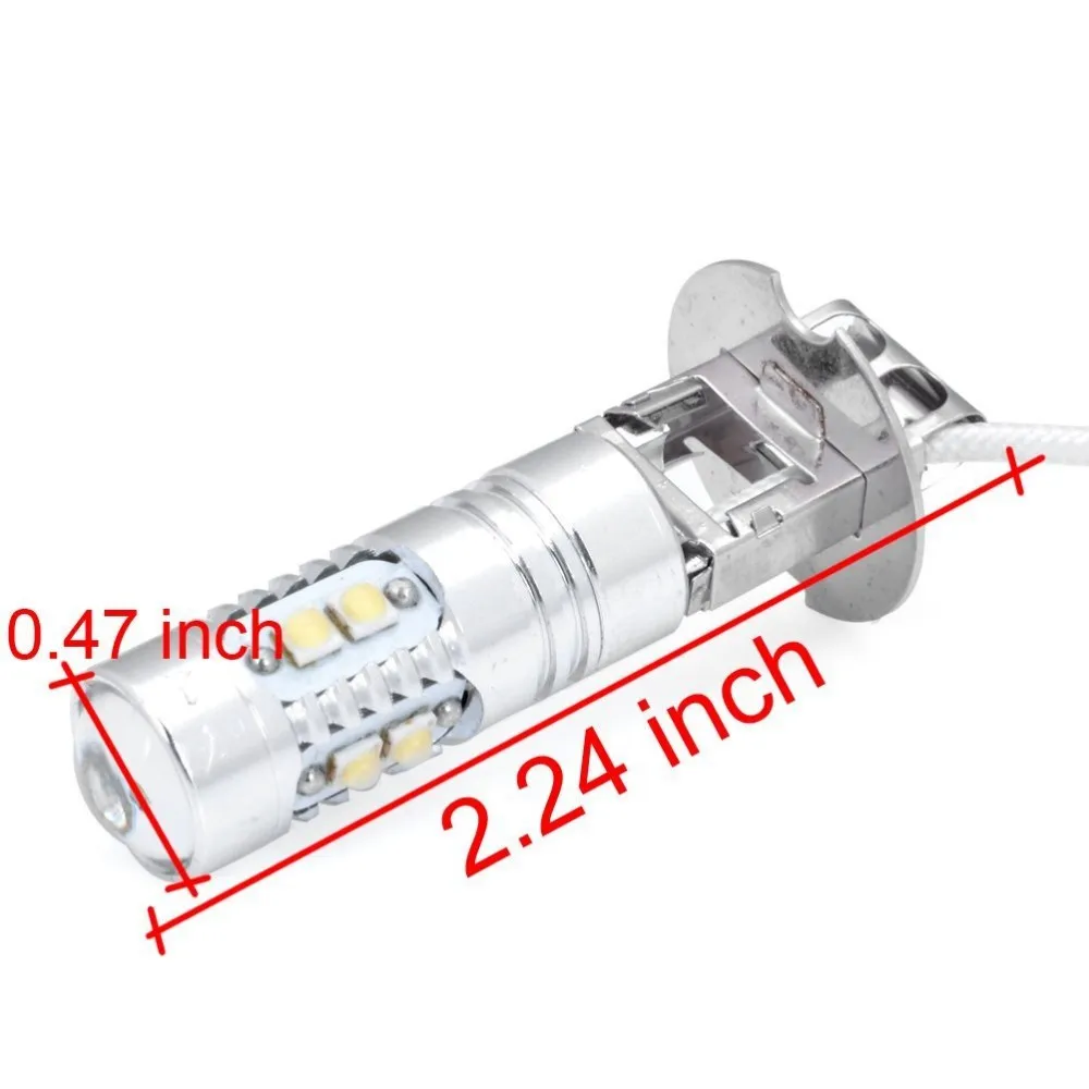 50 W 6000 K CREE чипы светодиодный H3 проектор дневного света DRL Для Ford Mustang Chevy Camaro Cadillac