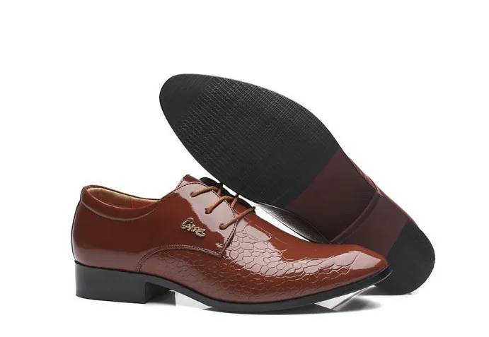Konfon/Новые весенние модные Оксфордские деловые мужские туфли из натуральной кожи высокого качества мягкие Повседневные Дышащие мужские