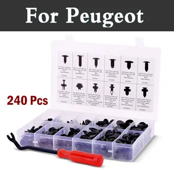 

240x Car Fits Most Models Body Assortment Set Fastener Remover Rivets For Peugeot 308 Gti 4007 4008 407 408 508 607 Ion Rcz