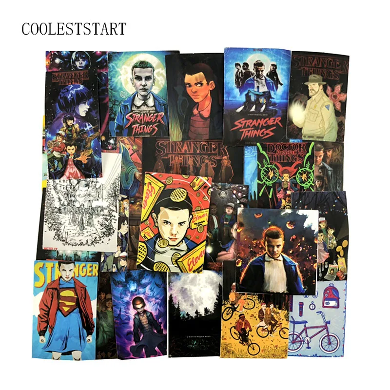

36 Pcs/Lot American Movie Stranger Things Decal Stickers For Laptop Sticker Car Bicycle Backpack Decal Pegatinas Toy Stickers