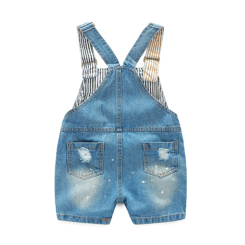 BibiCola baby summer jeans overalls infant shorts toddlers kids denim