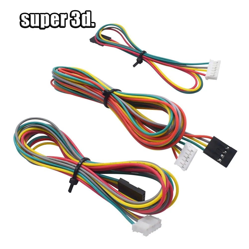 Кабель шагового двигателя XH2.54+ разъем DuPont 30 см/1 м/1,5 м длина для 3D-принтера шаговый двигатель провод DuPont line