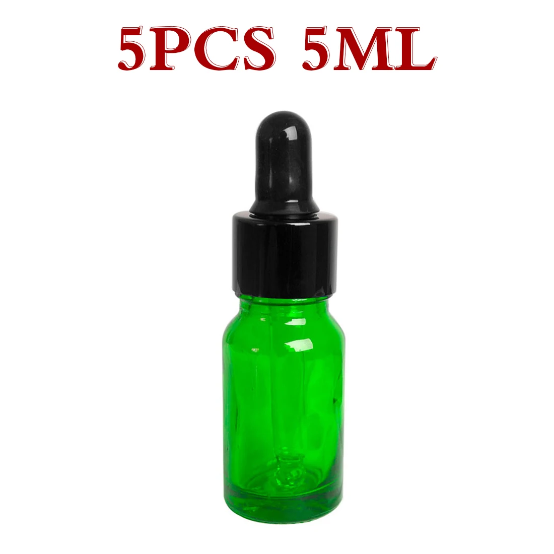 При заказе 1-10 штук Стекло бутылка с чистый флакон-капельница духов, образце, тюбик баночка для Эфирное масло жидкие химические реагенты для пипетки многоразовая бутылка 5/10 мл - Цвет: 5PCS 5ML