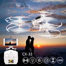 Professionnel Cheerson rc drone 2 5.8G FPV 6 Axes Gyro 4CH 2.4G RC quadcopter avec 2.0MP Caméra Télécommande Hélicoptère vs X5SW