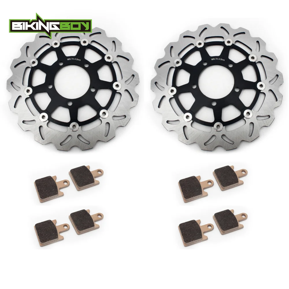 BIKINGBOY для KAWASAKI ZX6R Ninja ZX600P ZX600R 2007-2008 Z1000 2007-2008 Z 1000 ABS 2007 передние тормозные диски роторы колодки