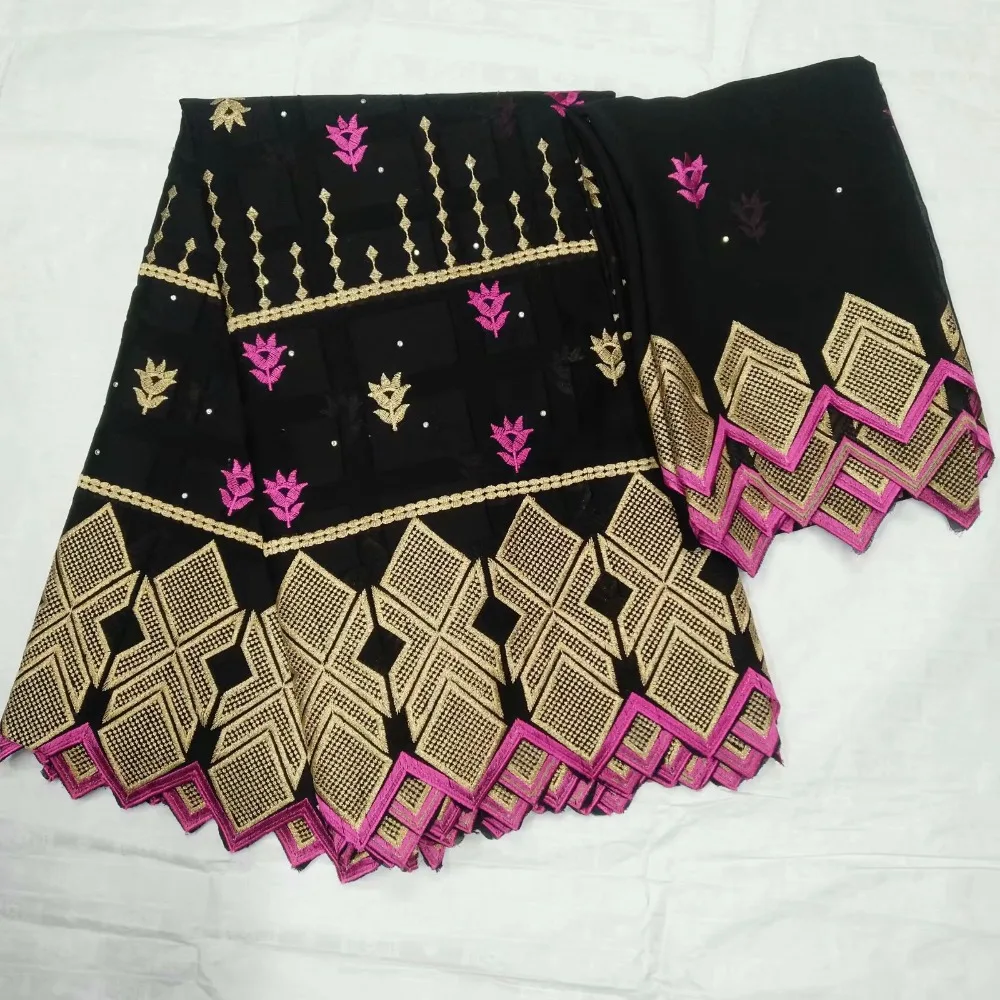 

5+2yards High quality swiss voile cotton lace fabric elegant African Swiss voile lace fabric for dress f1qzFE234
