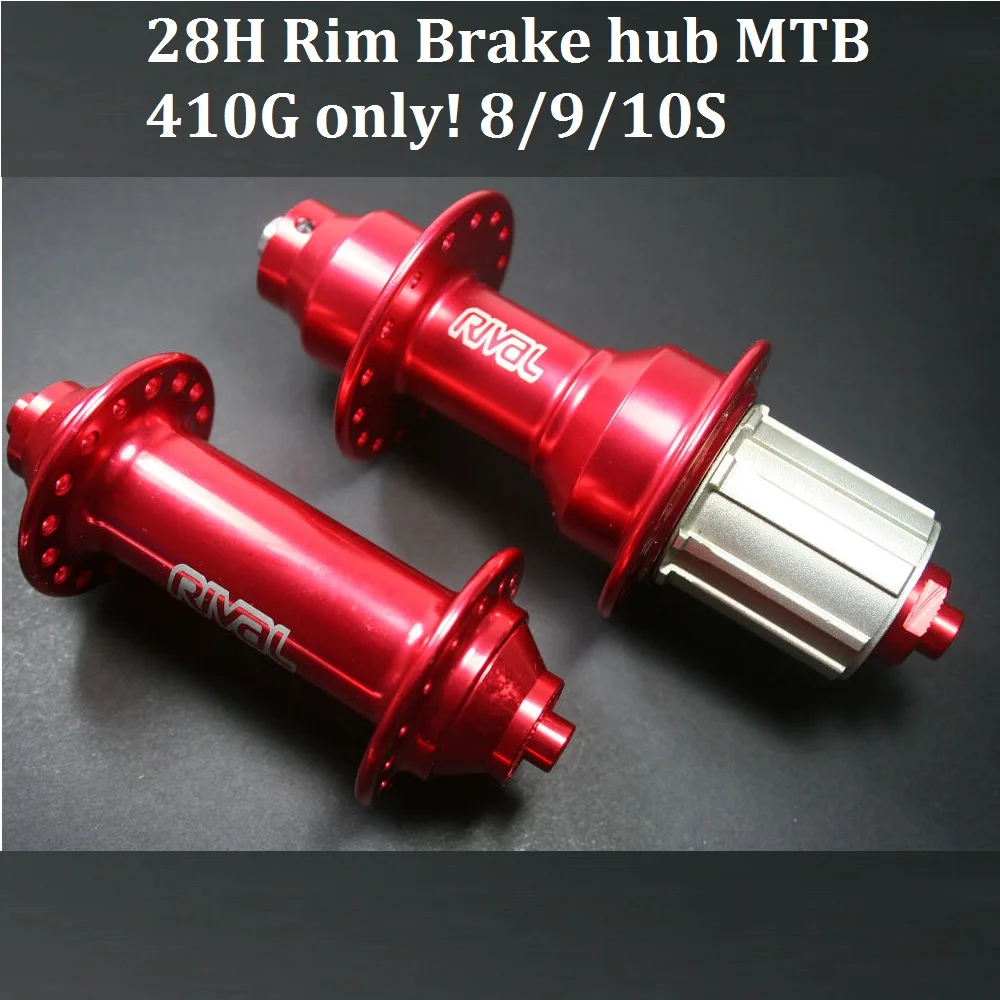 Bicycle hub 28H Red MTB Rim V Brake hub alloy Rival KFS 700/KRS707 sealed bearing Superlight 8 9