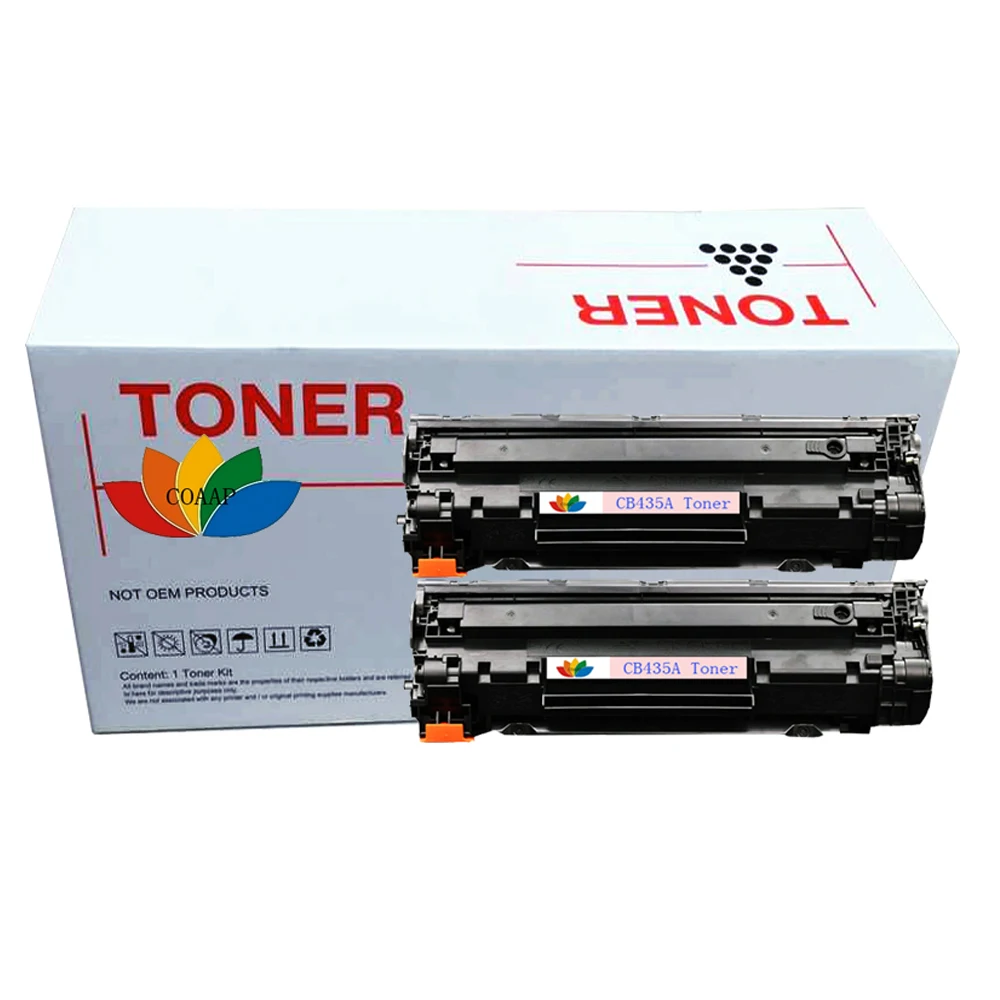 2x совместимый HP CB435A 35A тонер-картридж для hp435A LaserJet P1005 P1006 P1007 P1008 P1005n P1006n P1007n P1008n