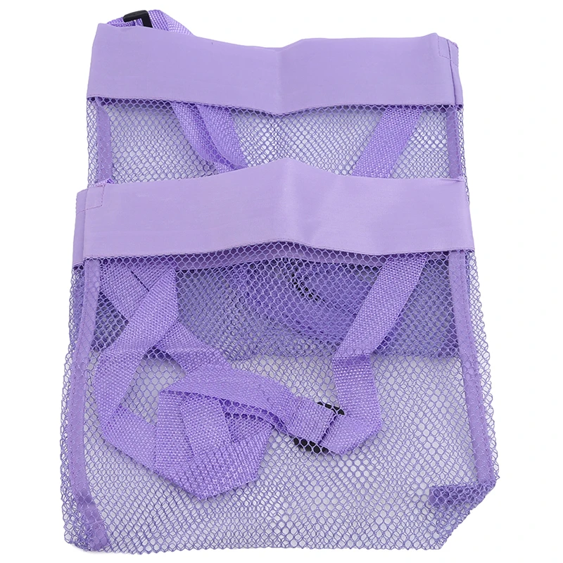 purple 2 шт./компл. Сетчатая Сумка-тоут, пляжная сумка для хранения, сетчатая сумка, сумки для девочек, детские игрушки для сбора песка - Цвет: purple
