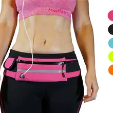 Водонепроницаемость Бегун Повязки пояса поясная сумка для Пеший Туризм Тренажерный зал Фитнес Регулируемый Запуск чехол для iPhone Android телефона