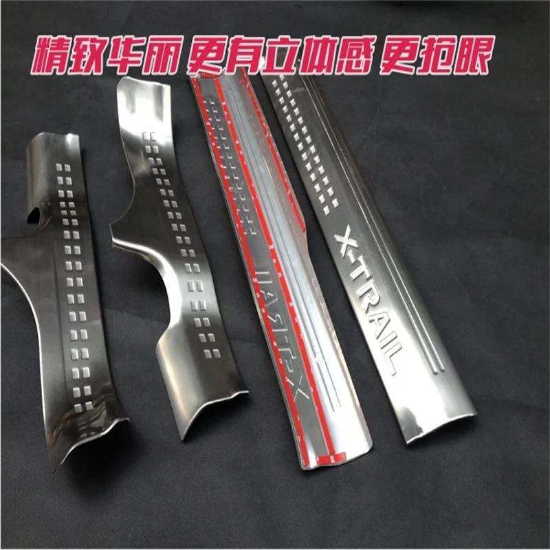 Накладка на порог двери из нержавеющей стали для Nissan 2014 2015X Trail X XTrail|plate for car|x trail