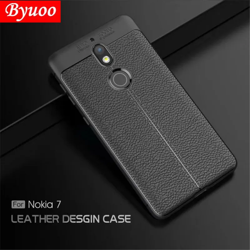 Luxury Shockproof Soft leather Case For Nokia 8 Sirocco Cases for nokia 6 5 3 back Cover phone case 7 plus X6 X5 capas | Мобильные
