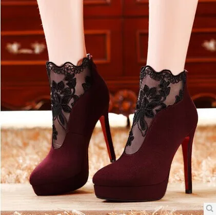 Black and burgundy heels Clearance